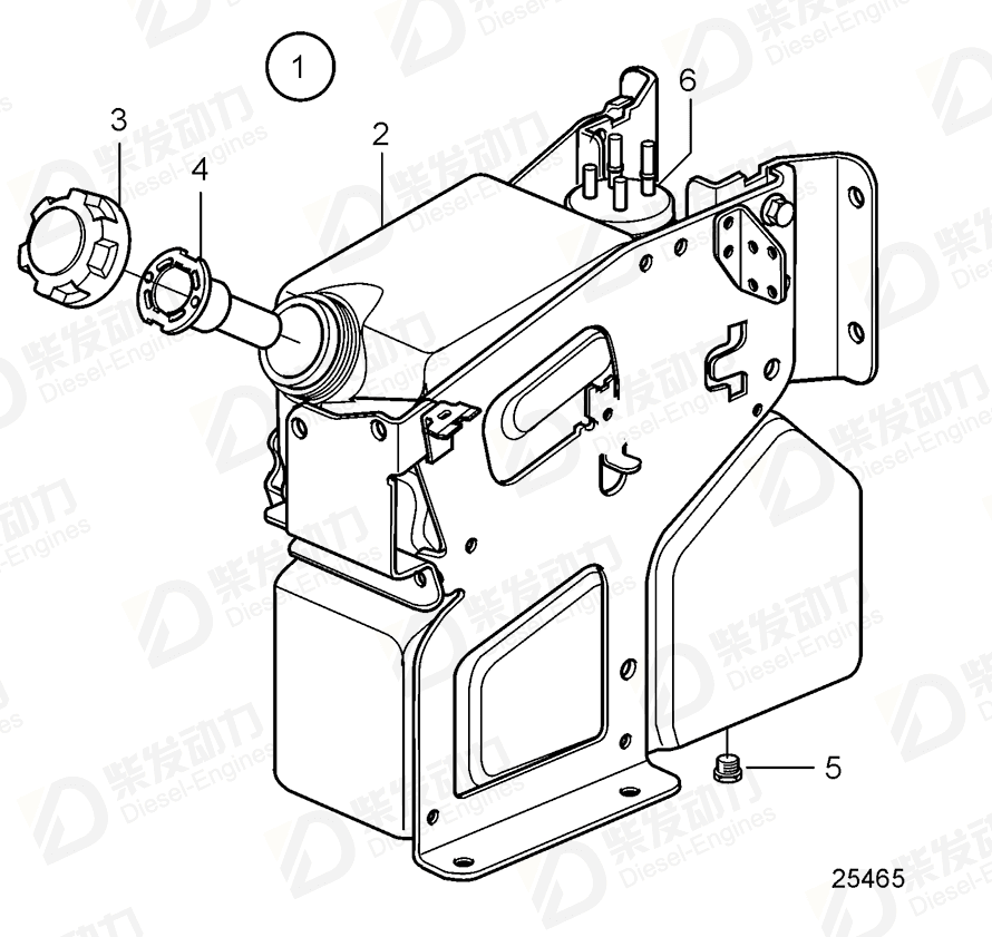 volvo penta Urea tank 82291219 Drawing volvo penta Urea tank 82291219 Drawing